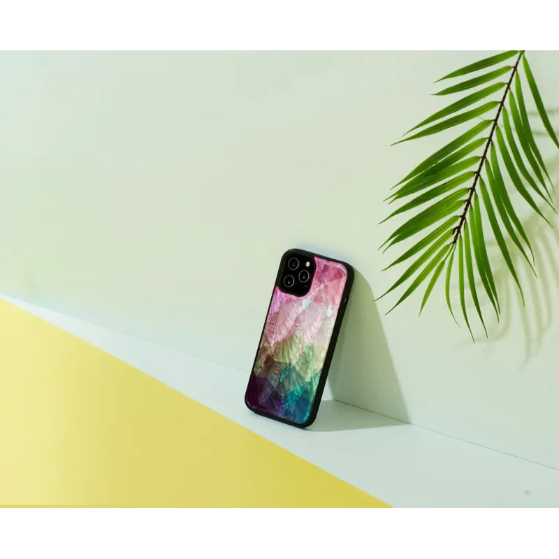iKins case for Apple iPhone 12-12 Pro water flower black