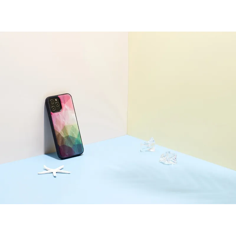 iKins case for Apple iPhone 12-12 Pro water flower black