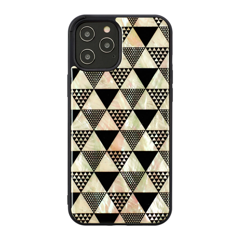 iKins case for Apple iPhone 12-12 Pro pyramid black