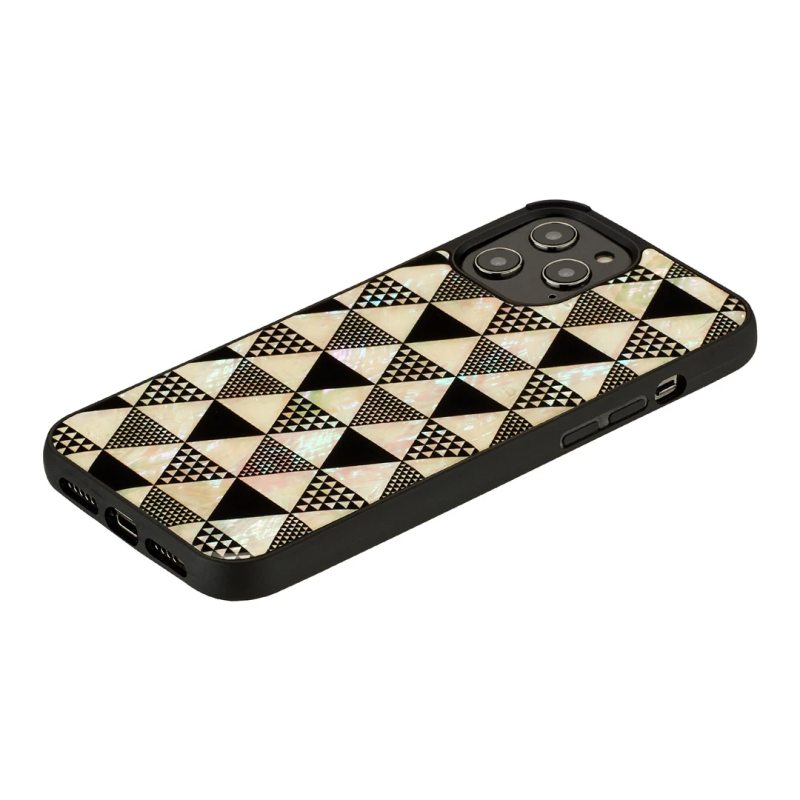 iKins case for Apple iPhone 12-12 Pro pyramid black