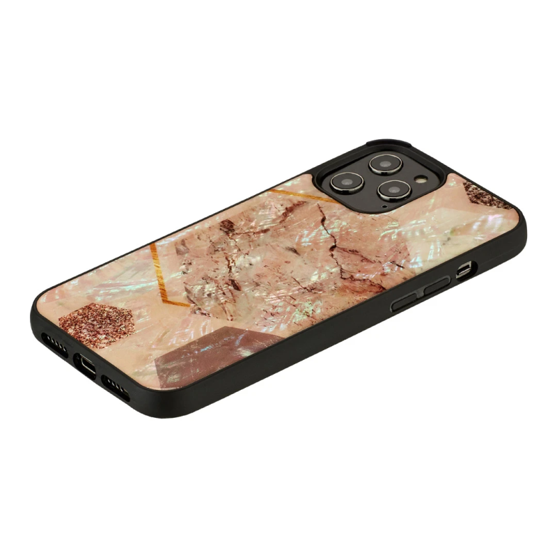 iKins case for Apple iPhone 12-12 Pro pink marble