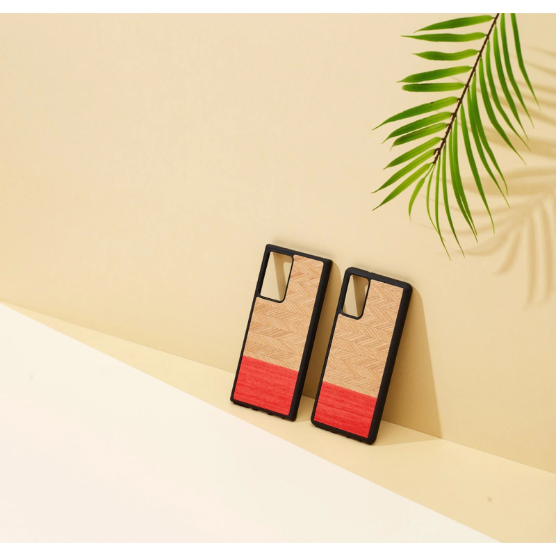 MAN&WOOD case for Galaxy Note 20 herringbone azalea black