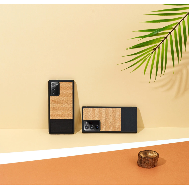 MAN&WOOD case for Galaxy Note 20 Ultra herringbone nero black
