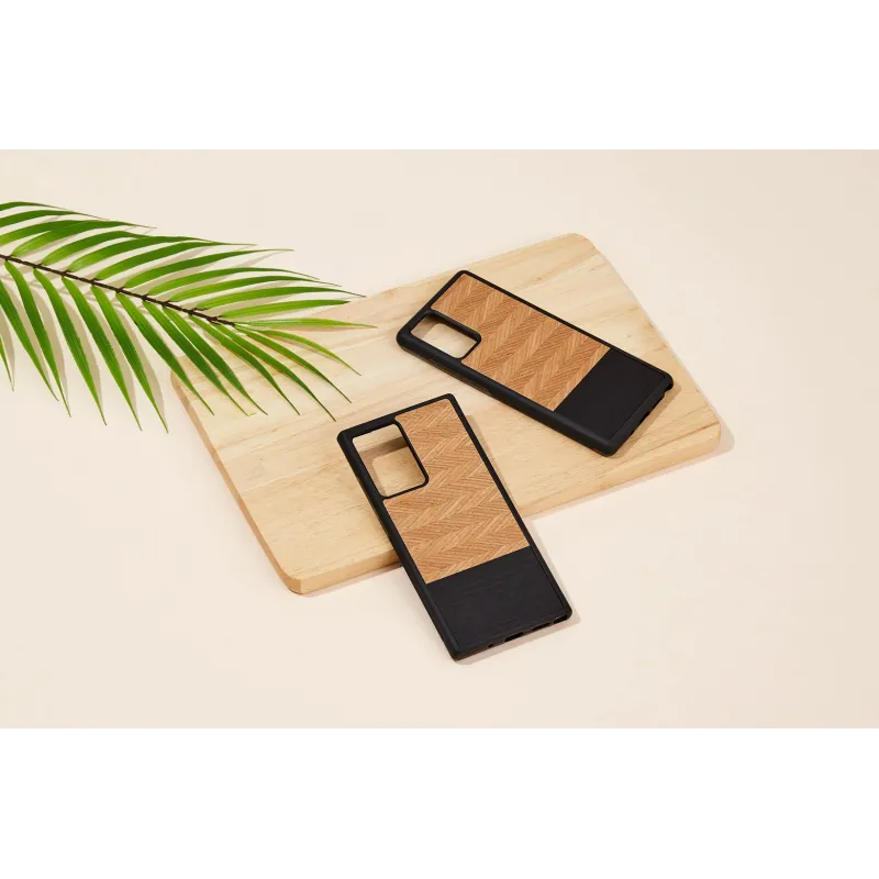 MAN&WOOD case for Galaxy Note 20 Ultra herringbone nero black