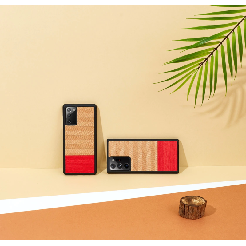 MAN&WOOD case for Galaxy Note 20 Ultra herringbone azalea black