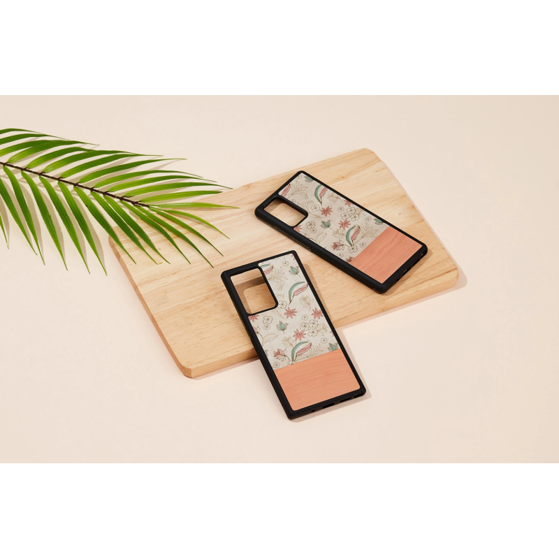 MAN&WOOD case for Galaxy Note 20 Ultra pink flower black