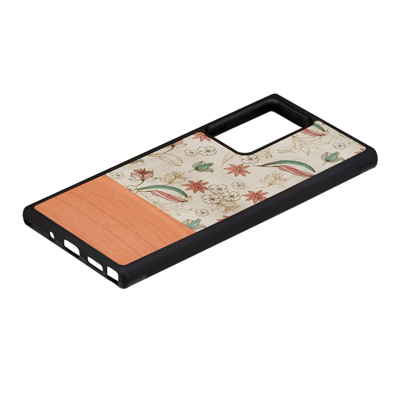 MAN&WOOD case for Galaxy Note 20 Ultra pink flower black