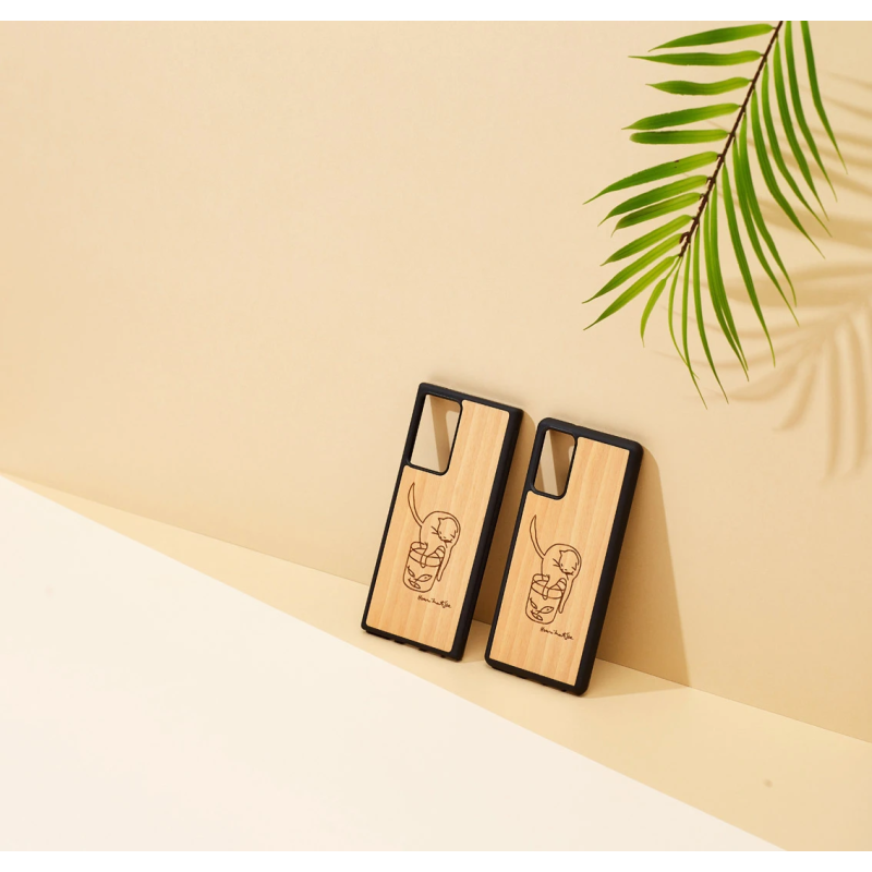 MAN&WOOD case for Galaxy Note 20 Ultra cat with fish