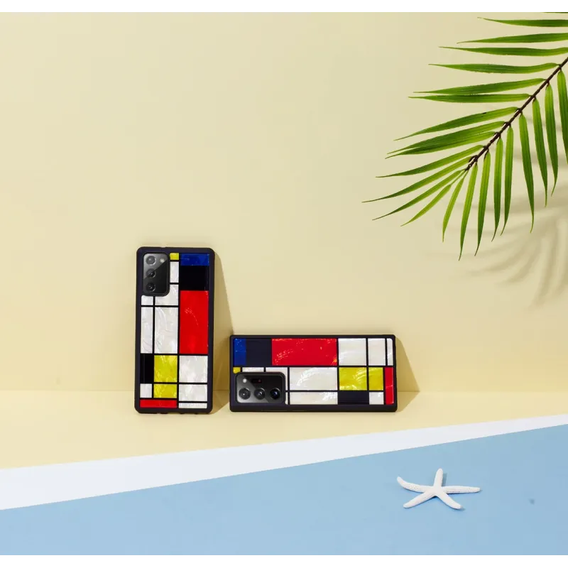 iKins case for Samsung Galaxy Note 20 Ultra mondrian black