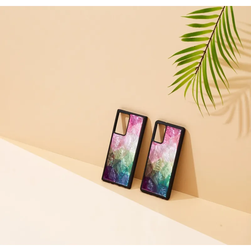 iKins case for Samsung Galaxy Note 20 Ultra water flower black