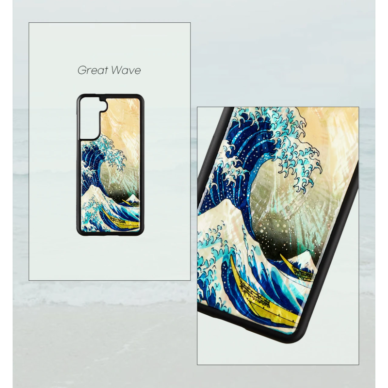 iKins case for Samsung Galaxy S21 great wave off