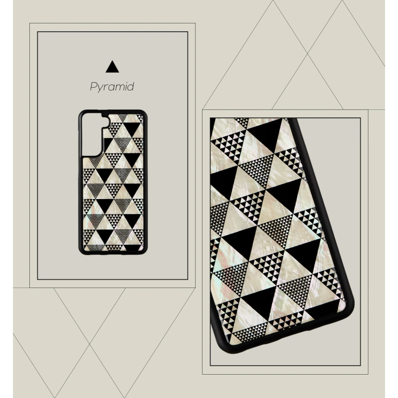 iKins case for Samsung Galaxy S21+ pyramid black