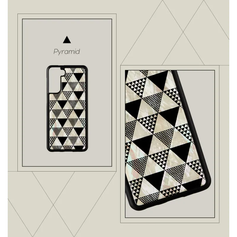 iKins case for Samsung Galaxy S21+ pyramid black