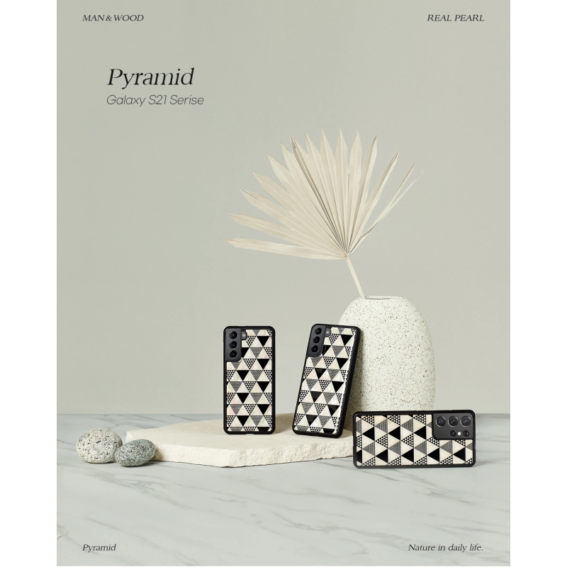 iKins case for Samsung Galaxy S21+ pyramid black