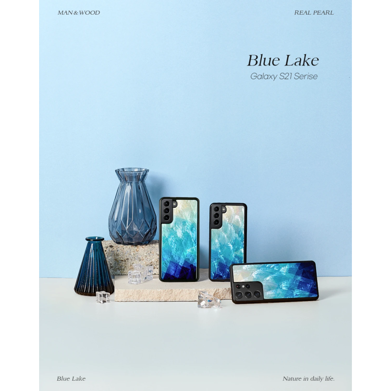 iKins case for Samsung Galaxy S21+ blue lake black