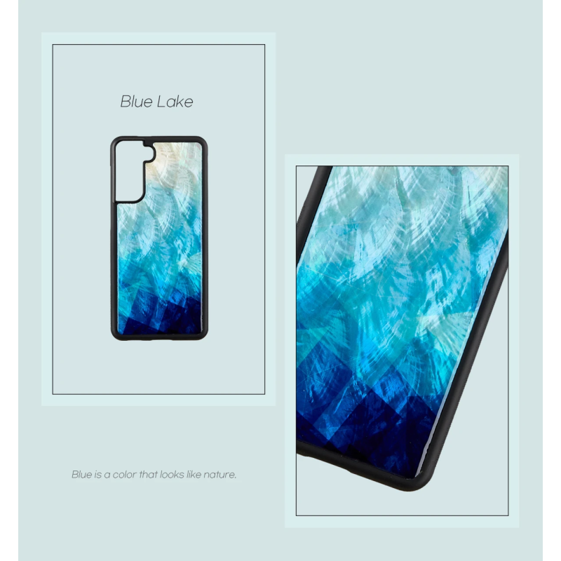 iKins case for Samsung Galaxy S21+ blue lake black