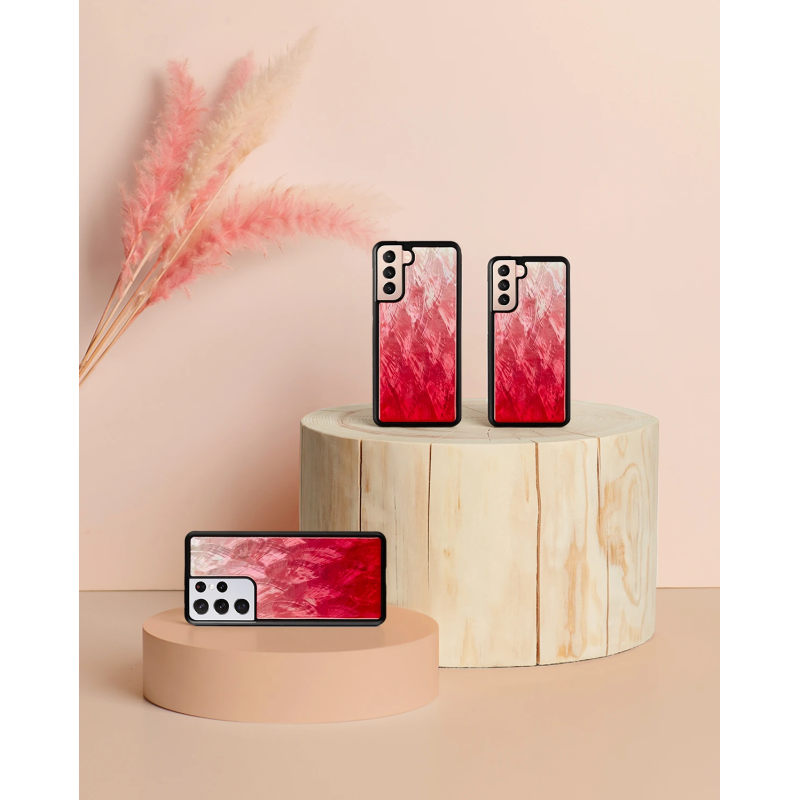 iKins case for Samsung Galaxy S21+ pink lake black