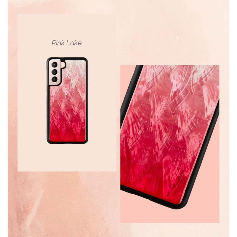 iKins case for Samsung Galaxy S21+ pink lake black