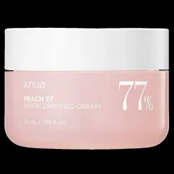 ANUA Peach 77% mitrinošs krēms sejas ādai ar persiku ekstraktu un niacinamīdu 50ml
