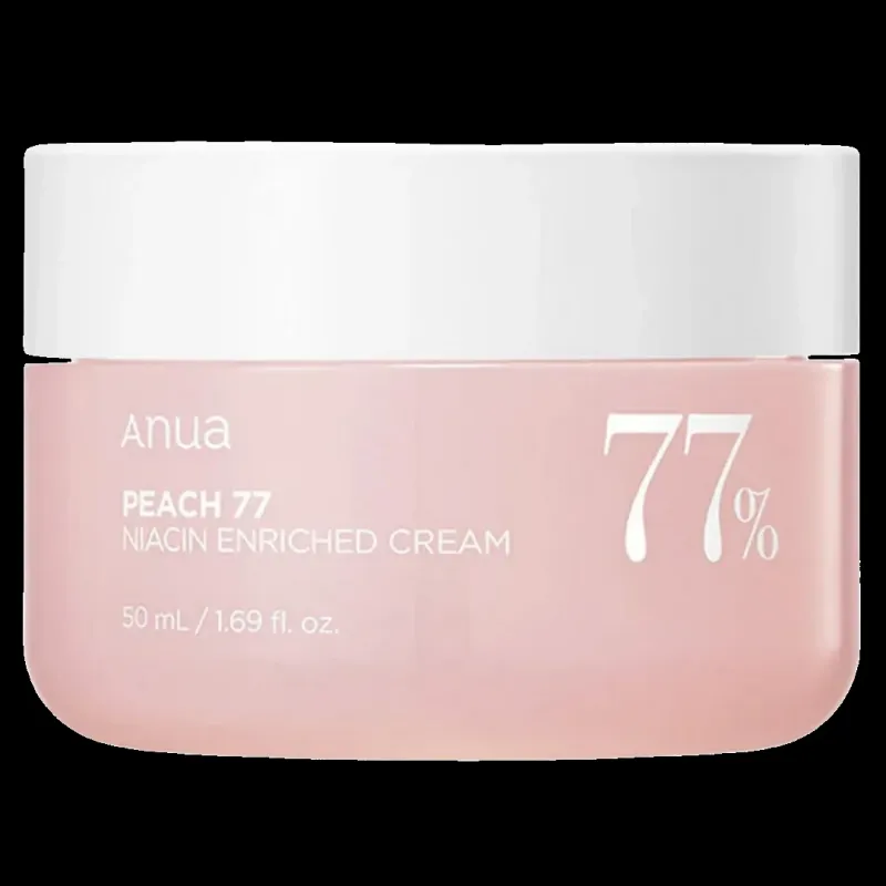 ANUA Peach 77% mitrinošs krēms sejas ādai ar persiku ekstraktu un niacinamīdu 50ml