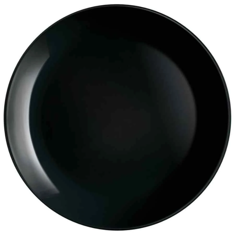 Lėkštė pietų Luminarc Diwali, DIA 25 cm, juoda sp.