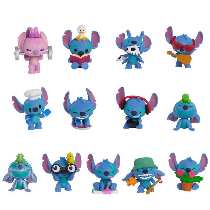 STITCH kolekcionējamās figūriņas, necaurredzams maisiņš, 5 cm
