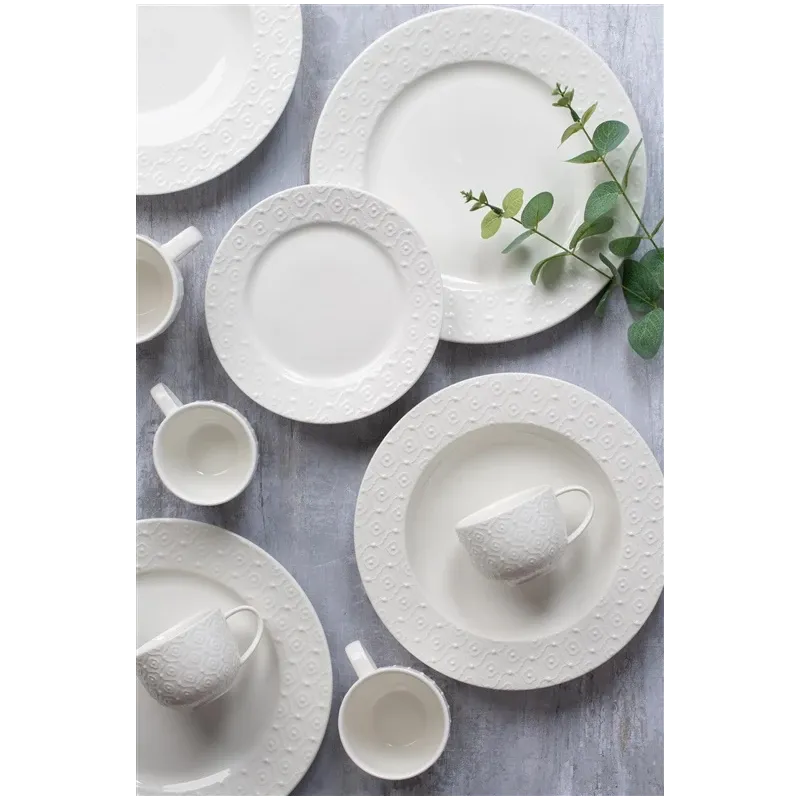 Bļoda Domoletti Essence JX235-B001-03, balta krās., 23 cm