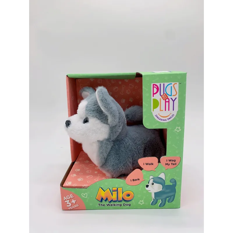 PUGS AT PLAY Staigājošs suns, Milo