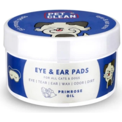 PET EYE-EAR WIPES 50gb - SALVETES DZĪVNIEKU AUSU UN ACU HIGIĒNAI UN TĪRĪŠANAI. IMPREGNĒTS AR HIPOALERĢISKU ORGANISKU SASTĀVU.