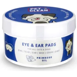 PET EYE-EAR WIPES 50gb - SALVETES DZĪVNIEKU AUSU UN ACU HIGIĒNAI UN TĪRĪŠANAI. IMPREGNĒTS AR HIPOALERĢISKU ORGANISKU SASTĀVU.