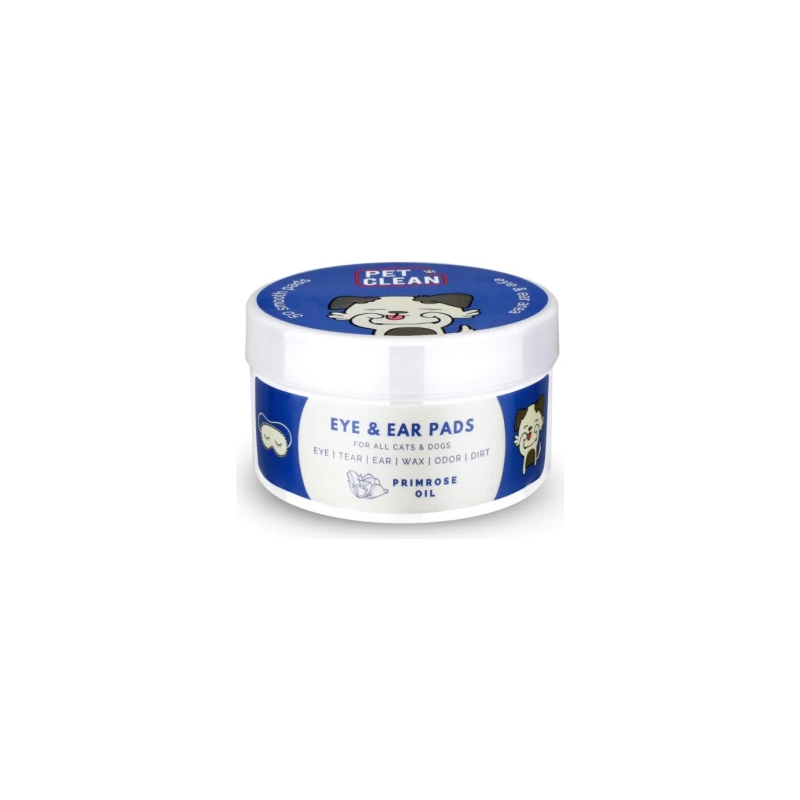 PET EYE-EAR WIPES 50gb - SALVETES DZĪVNIEKU AUSU UN ACU HIGIĒNAI UN TĪRĪŠANAI. IMPREGNĒTS AR HIPOALERĢISKU ORGANISKU SASTĀVU.