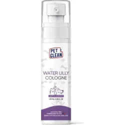 Pet Clean Pet Cologne Water Lilly 100ml - smaržūdens mājdzīvniekiem, īpaši izstrādāts ar nomierinošu un atsvaidzinošu ūdensrožu