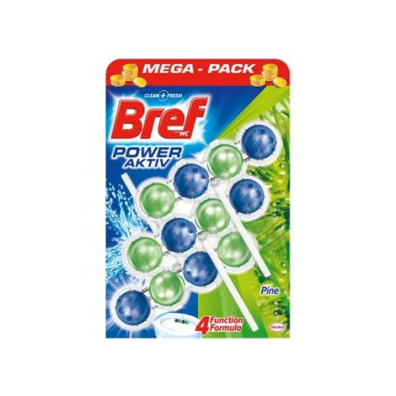 BREF Power Aktiv Pine tualetes bloks 3x50g