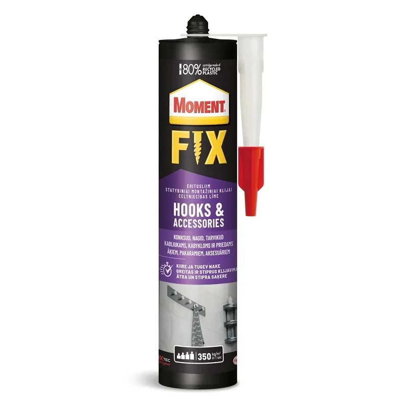 Liim paigaldus- Moment Fix Hooks & Accessories, 0.44 kg