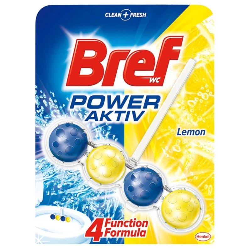 WC bloks Bref Power Aktiv Lemon 51g