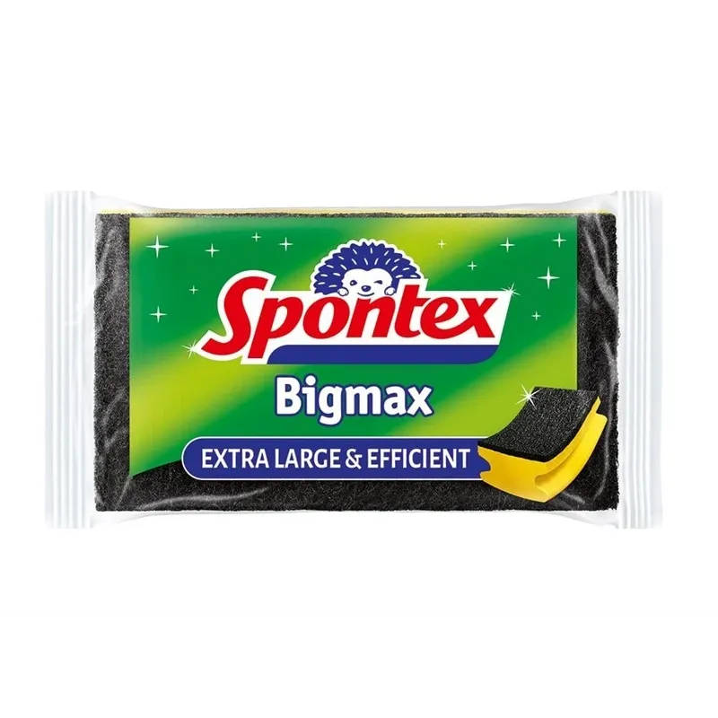 Tīrīšanas sūklis Spontex, melna-dzeltena