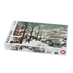 Puzle Breugels, Mednieks sniegā, 1000 gab.