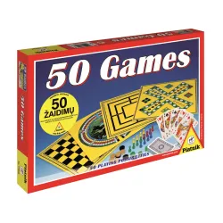PIATNIK Board game set 50 Games ,In Latvian, Russian lang.,