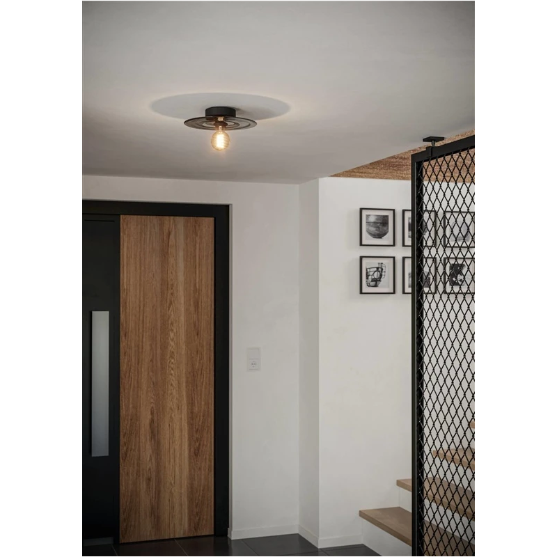 Lampa gr. eglo lintmill e27 40w pelēka