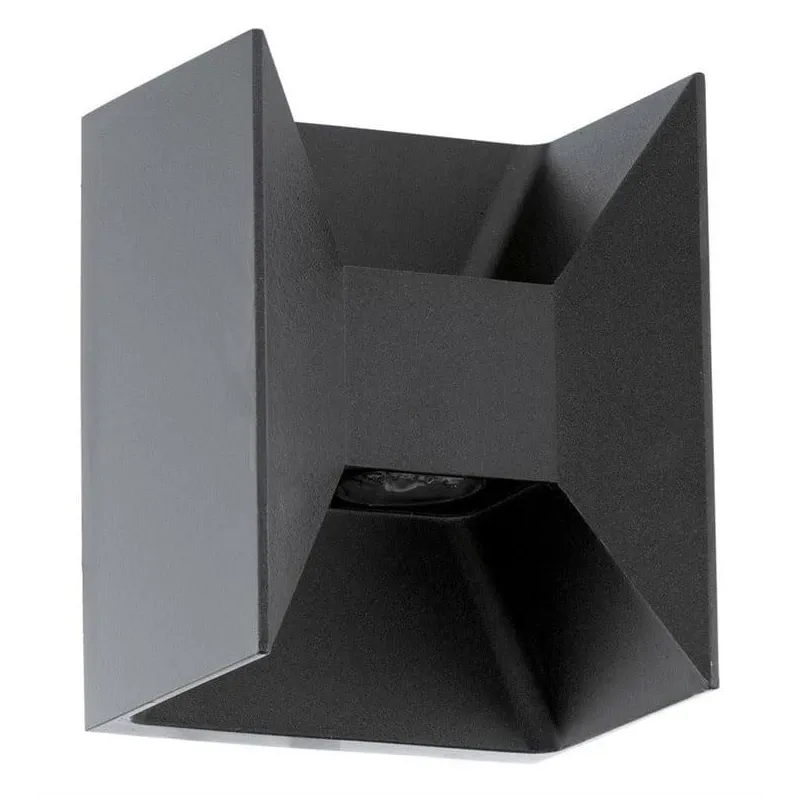 Āra sienas lampa Eglo Morino, 2.5W, LED, IP44, antracīta krās., 10.5 cm x 18 cm