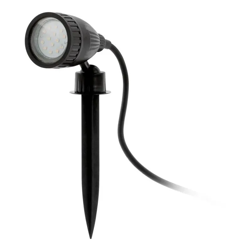 Savienojams āra apgaismojums Eglo Nema, 2.8W, GU10, IP44, melna krās., 6 cm x 18.5 cm