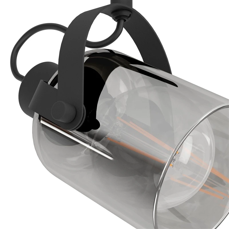 Spotlampa berregas 3xe27 melna-hroma