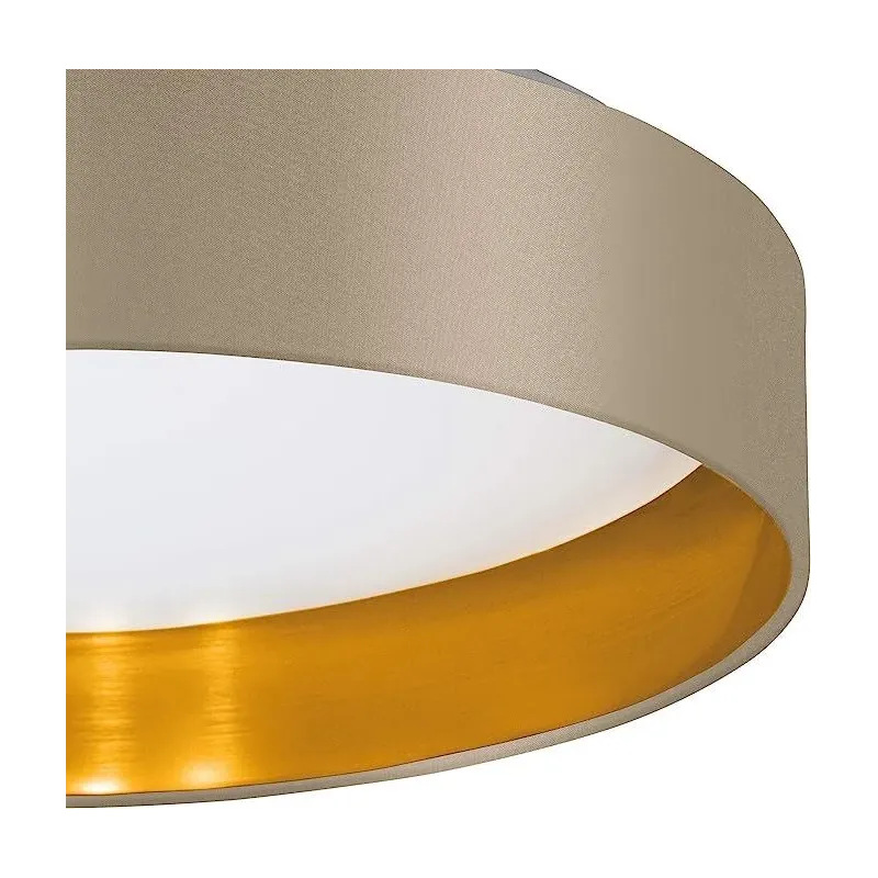 Plafond led maserlo 38cm 99541 taup-gold