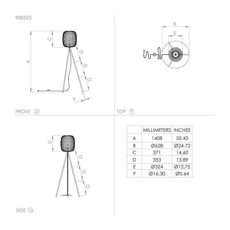 Stāvlampa romazzina e27 900523 smilškr.