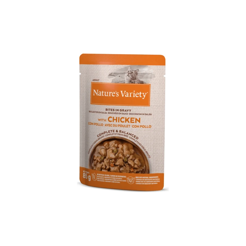 NV Cat Bites in Gravy with Chicken 0.085 kg ,22gb,