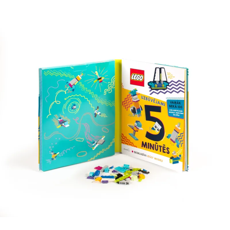 LEGO ICONIC Aktivitāšu grāmata 5 minūšu konstruktors - Latviešu