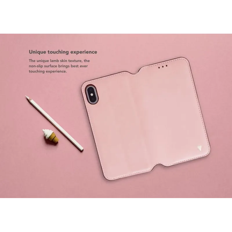 VixFox Smart Folio Case for Iphone XSMAX pink