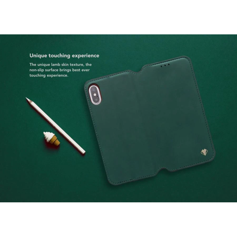VixFox Smart Folio Case for Iphone XSMAX forest green