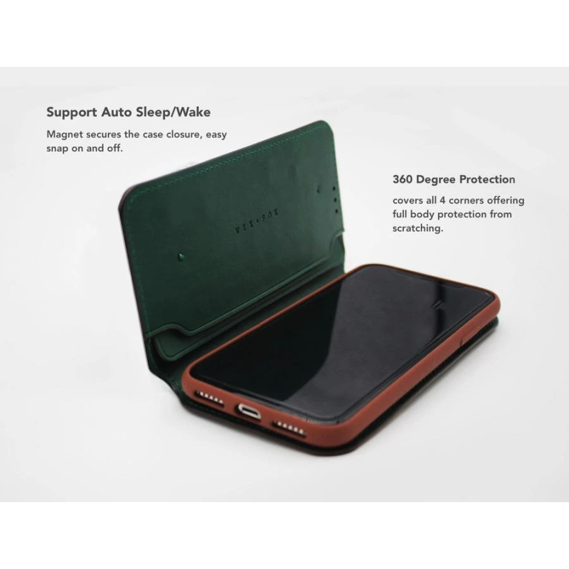 VixFox Smart Folio Case for Huawei P20 forest green