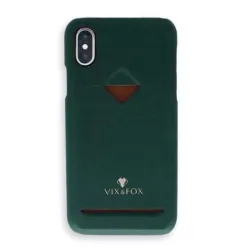 VixFox Card Slot Back Shell for Iphone X-XS forest green